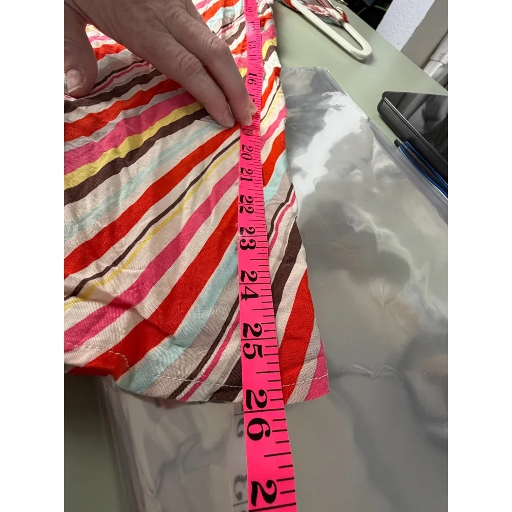 Torrid Dress Women's Size 3 Orange‎ Striped Sleevless Festival Eclectic Vacation